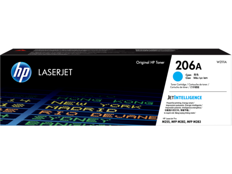 HP 206A Cyan Original LaserJet Toner Cartridge (W2111A)