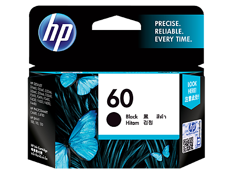HP 60 Black Original Ink Cartridge (CC640WA)