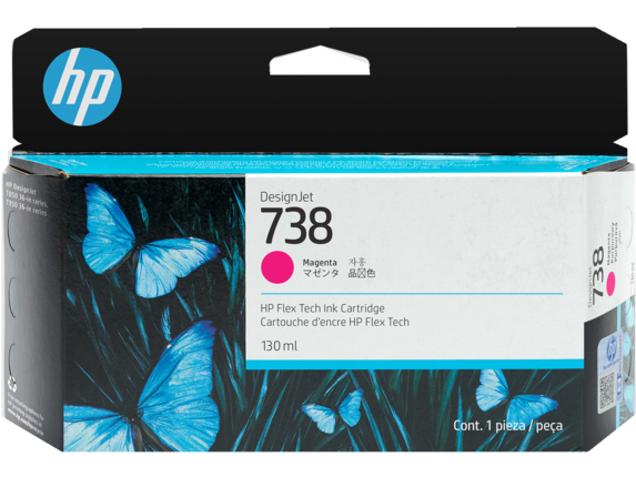 HP 738 130ml Magenta DesignJet Ink Cartridge (498N6A)