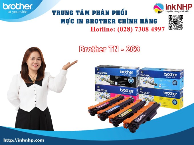 Mực in Brother TN263 Black chính hãng Mực in Brother TN263 Black chính hãng