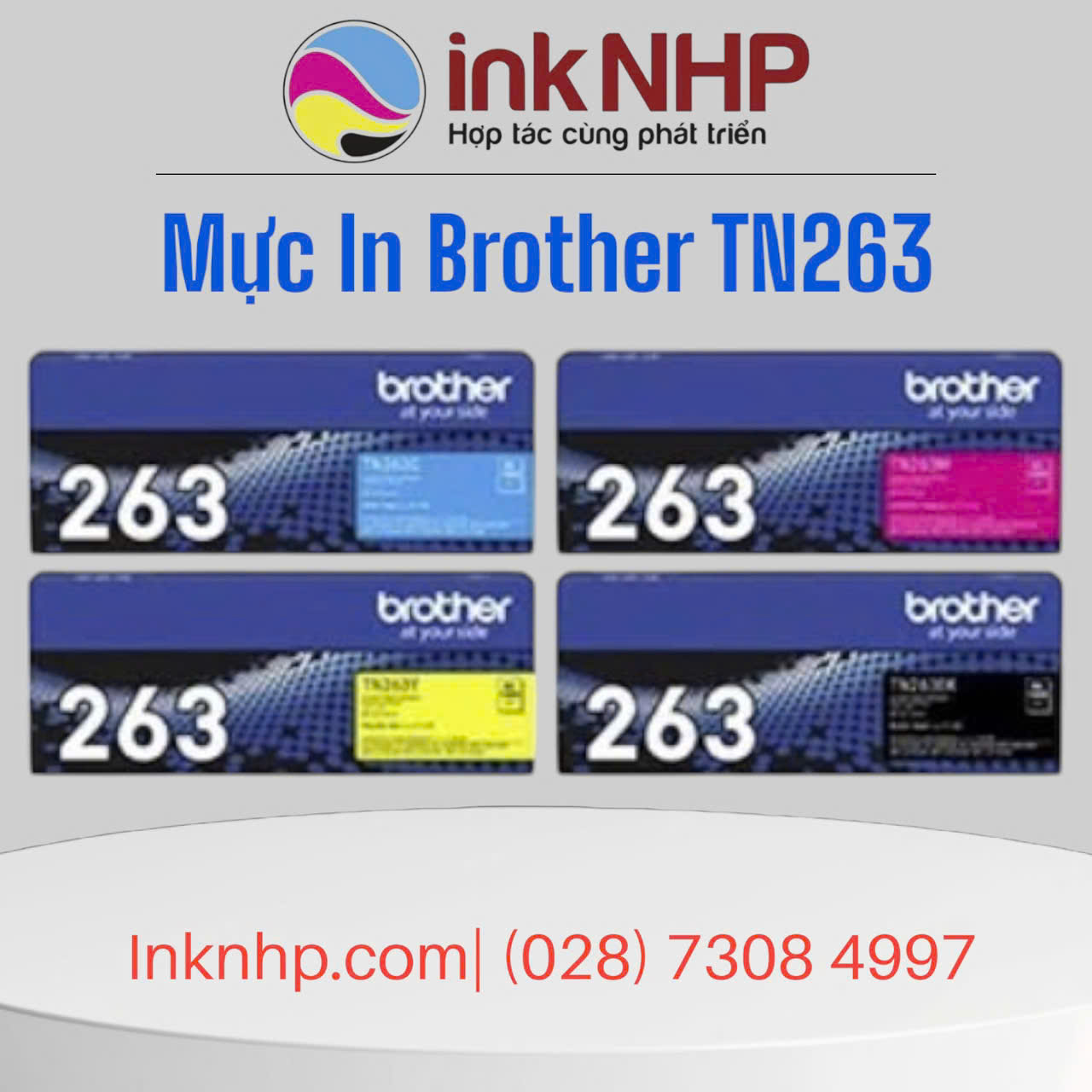 Bộ Mực In Brother TN-263 Chính Hãng giá tốt giao hàng nhanh trong 2h tại HCM 